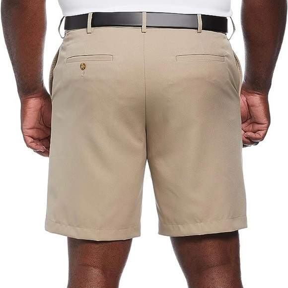 PGA TOUR Men’s 9” Flat Front Horizontal Textured Stretch Golf Short Khaki Sz 40. - Picture 10 of 13